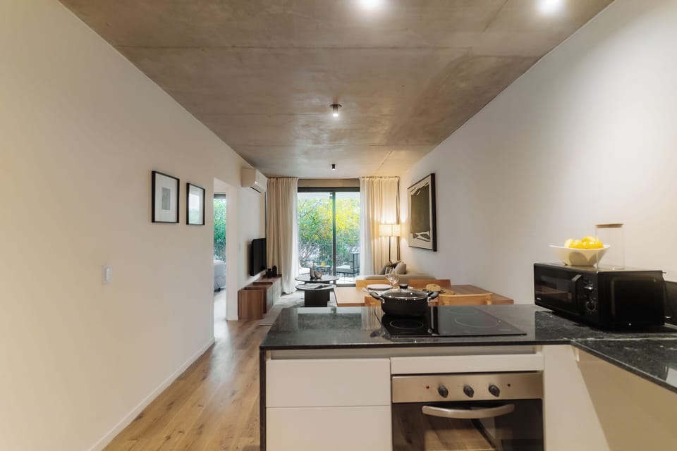 Apartment, 2 Bedrooms | Private kitchen | Full-size fridge, microwave, oven, stovetop
