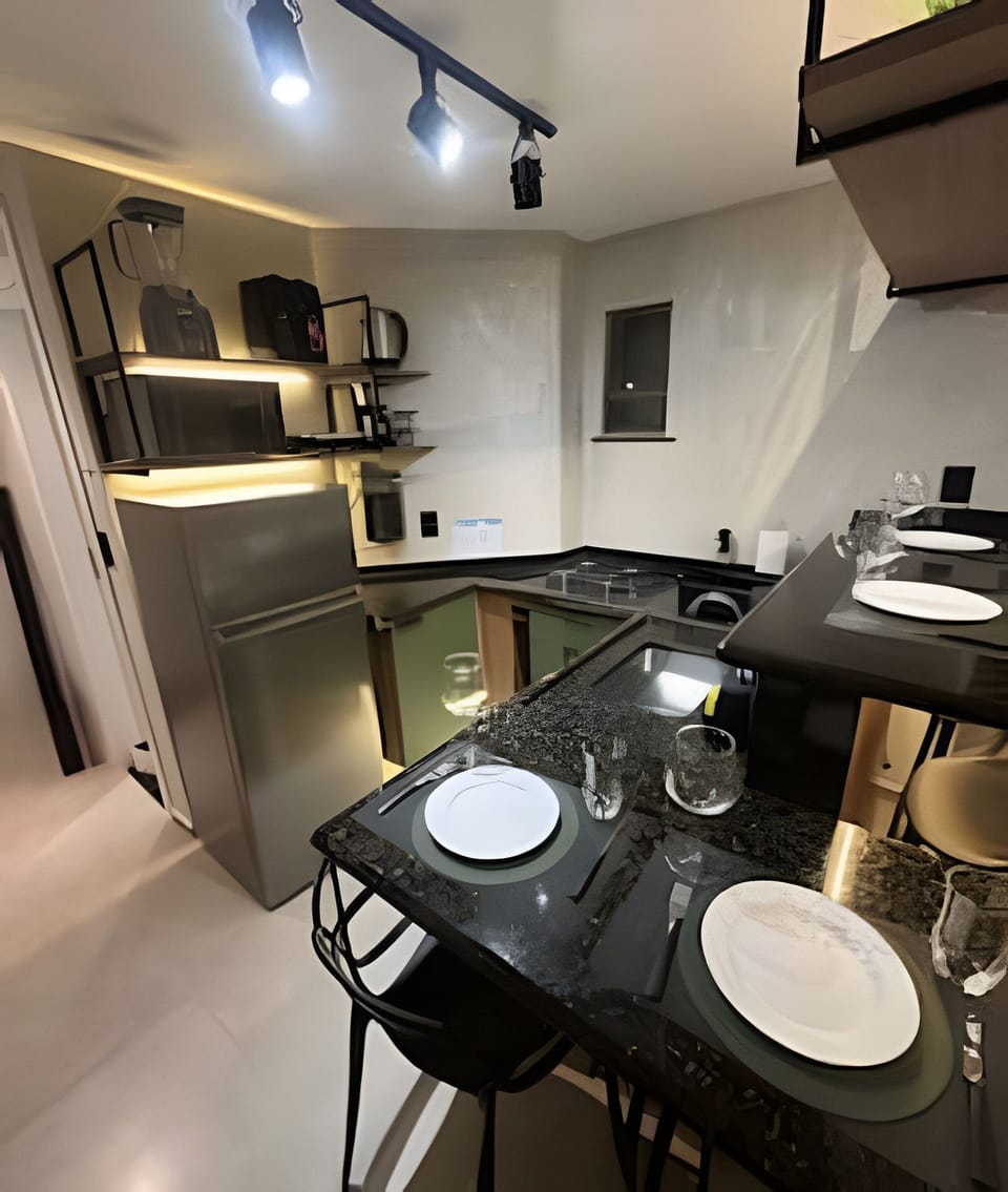 Comfort Loft, Non Smoking, Sea View | Private kitchen | Full-size fridge, microwave, stovetop, electric kettle