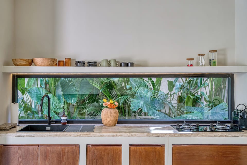 Family Villa, 3 Bedrooms, Accessible Bathtub, Pool Access | Shared kitchen | Fridge, stovetop, cookware/dishes/utensils, freezer