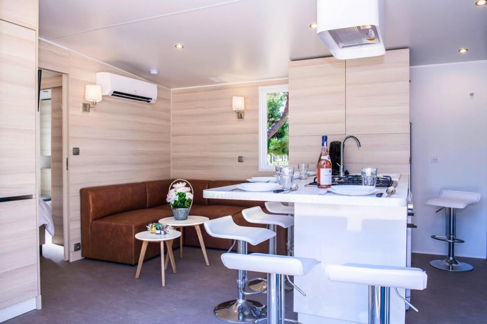 Deluxe Mobile Home, 2 Bedrooms | Living room