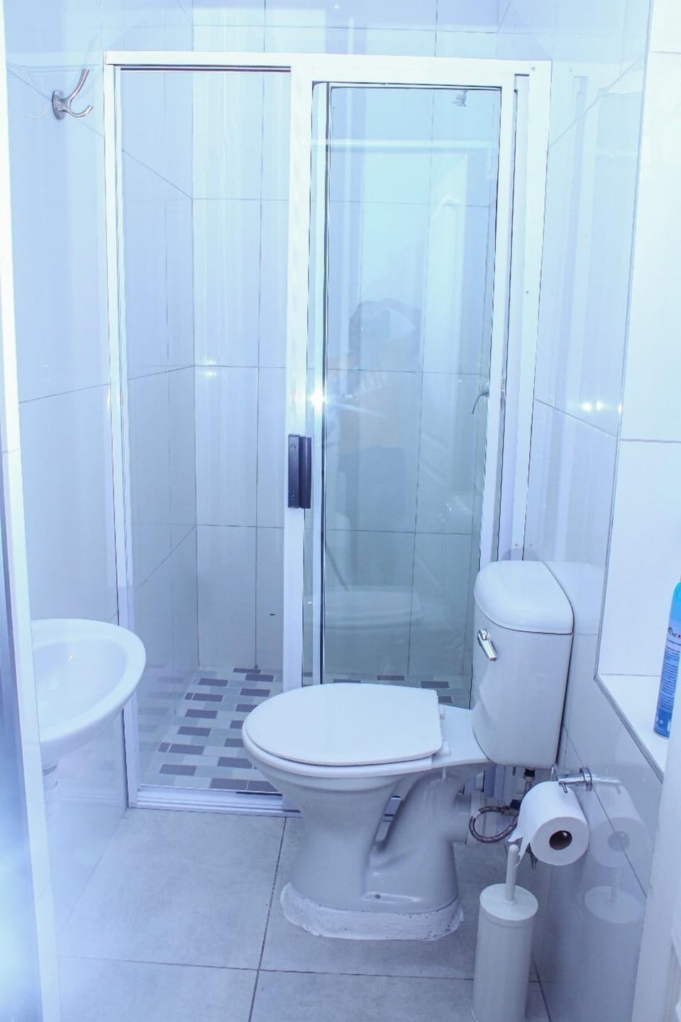 Shower, free toiletries, hair dryer, bathrobes