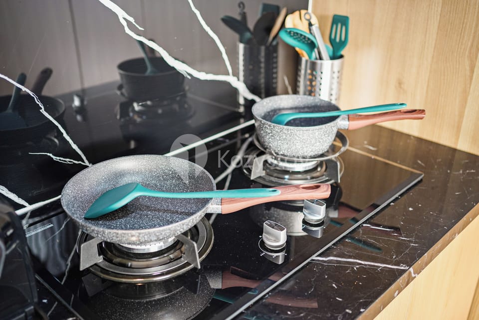 Villa, 3 Bedrooms, Garden View | Private kitchen | Full-size fridge, microwave, stovetop, electric kettle