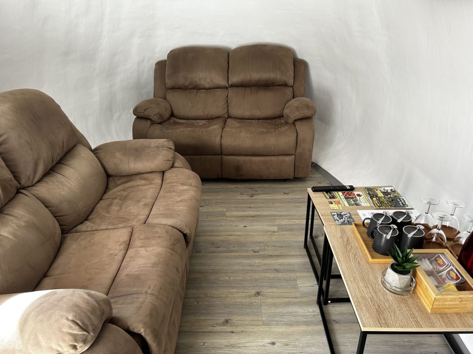 Mobile Home, Patio, Garden View | Living area | TV