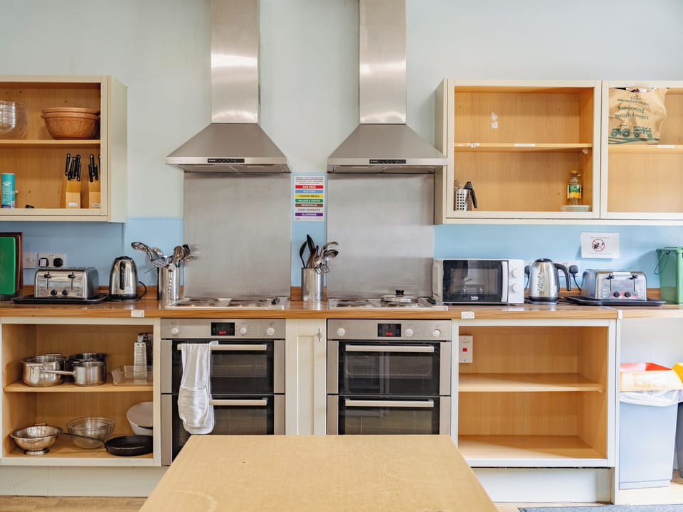 Shared fridge, microwave