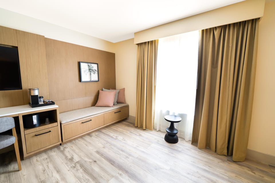 48-inch flat-screen TV with cable channels, TV