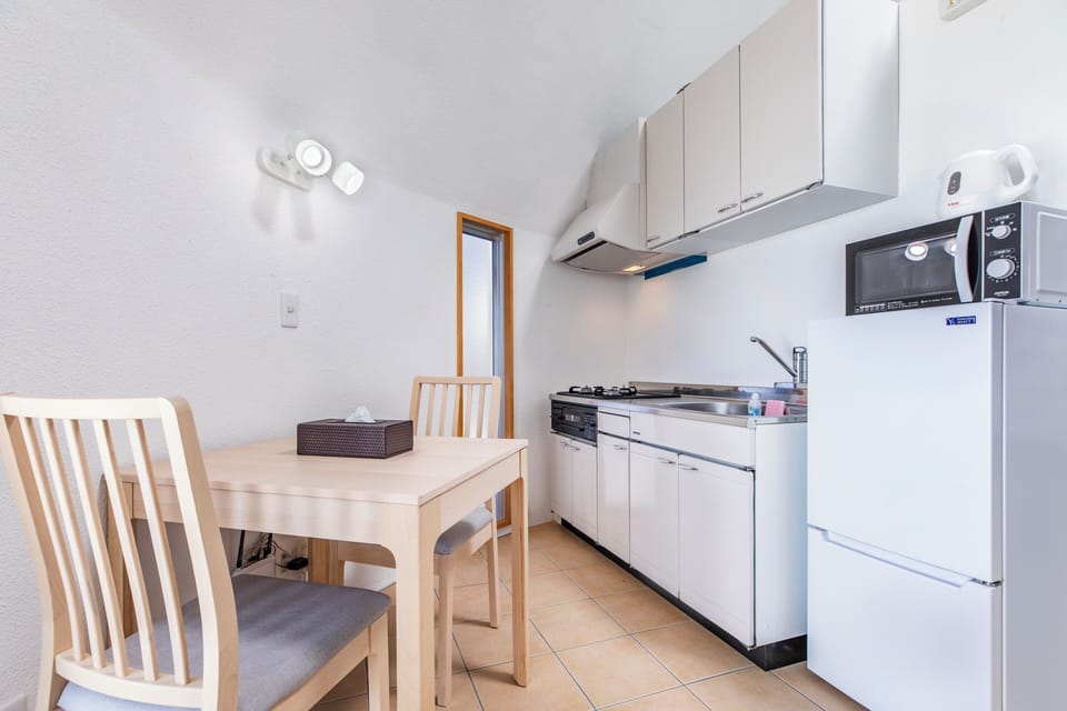 Double Room | Private kitchen | Stovetop, cookware/dishes/utensils, freezer