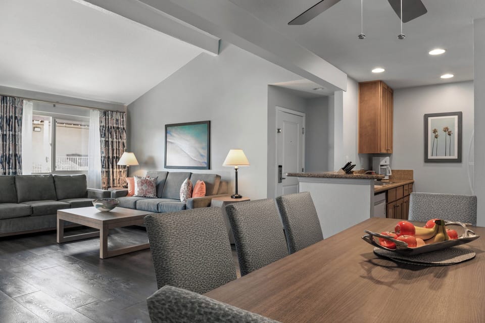 Condo, 1 Bedroom, Kitchen | Living area | TV