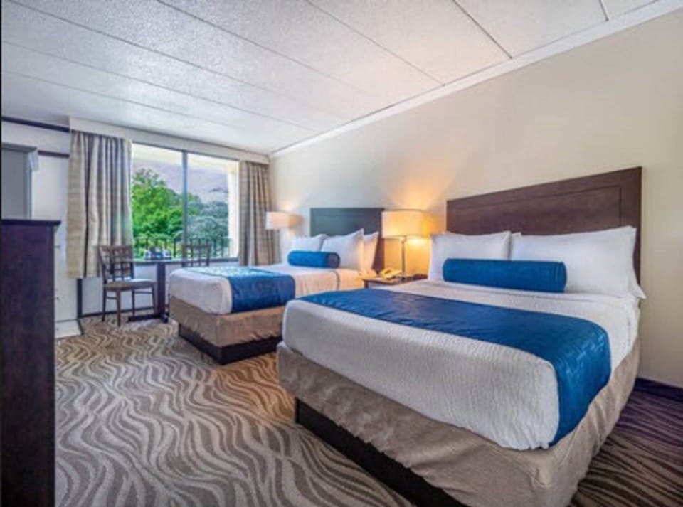 Standard Room, 2 Double Beds, Lake View (Standard Double Room) | In-room safe, blackout drapes, iron/ironing board, free WiFi