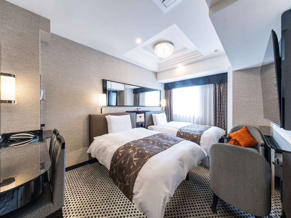Deluxe Twin Room, Non Smoking | Blackout drapes, WiFi (free), bed sheets