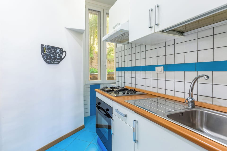 Apartment (0 Bedroom) | Private kitchen | Oven, electric kettle