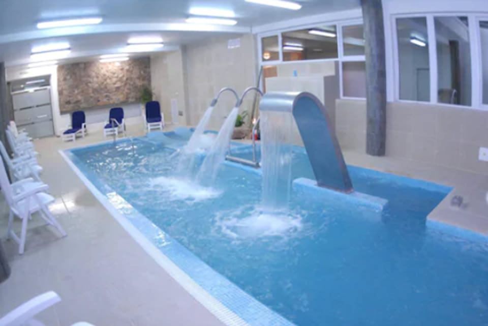 Indoor pool, seasonal outdoor pool