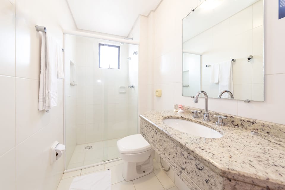 Premium Double Room | Bathroom | Shower, free toiletries, hair dryer, towels