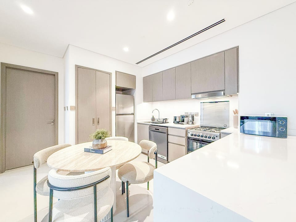 Luxury Apartment, Balcony, Courtyard View | Private kitchen | Full-size fridge, microwave, espresso maker, toaster