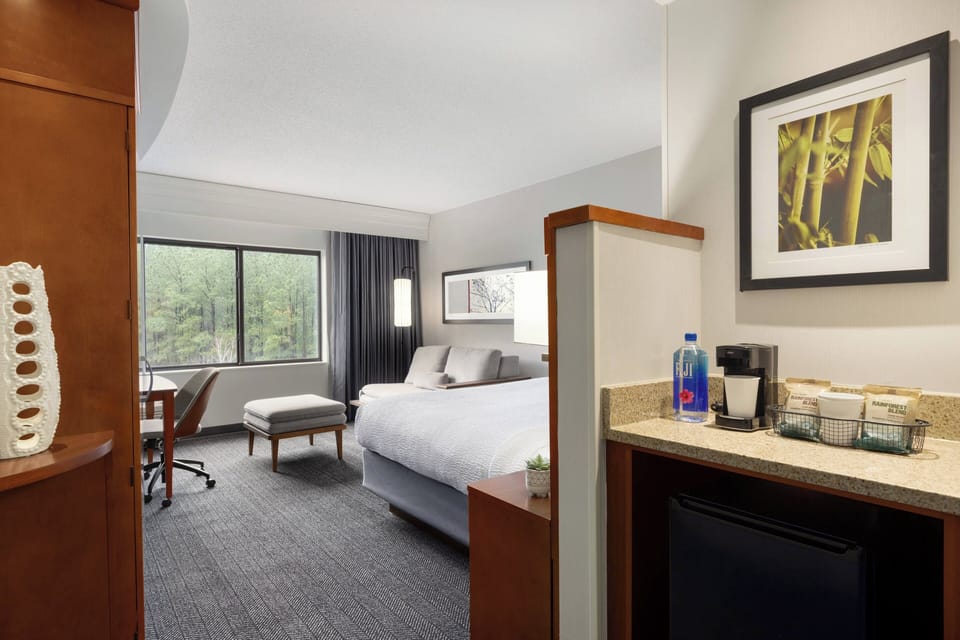 In-room safe, desk, iron/ironing board, free cribs/infant beds