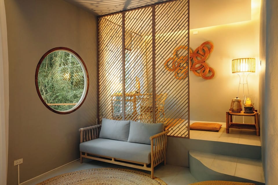 Luxury Villa | Living area | 32-inch LCD TV with cable channels