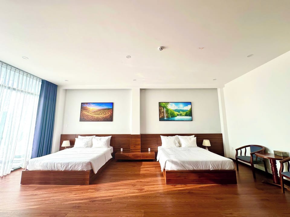 Family Double or Twin Room, Balcony, Sea View | Premium bedding, memory foam beds, desk, laptop workspace