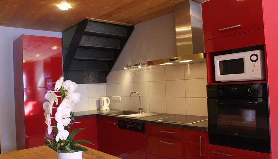 Apartment, 3 Bedrooms (Gentiane) | Private kitchen | Fridge, microwave, stovetop, dishwasher