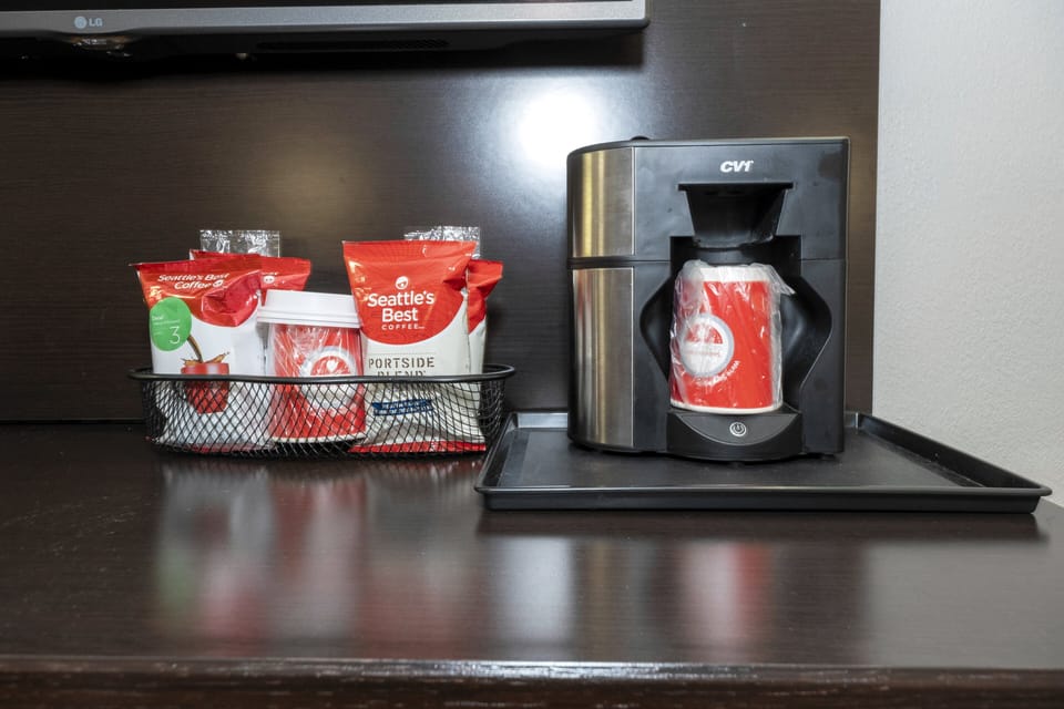 Premium bedding, desk, soundproofing, iron/ironing board