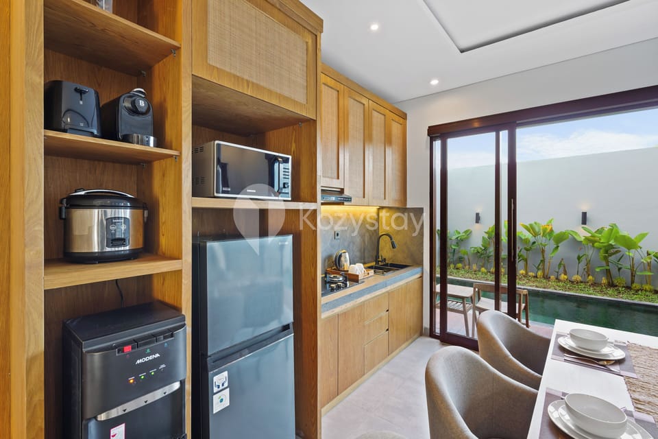 Villa, 2 Bedrooms, Pool View | Private kitchen | Full-size fridge, microwave, stovetop, toaster