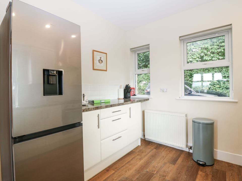 Fridge, microwave, dishwasher, toaster