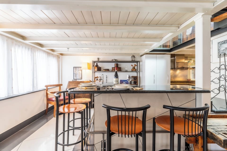Chalet, Balcony, Courtyard View | Private kitchen | Fridge, oven, stovetop, dishwasher