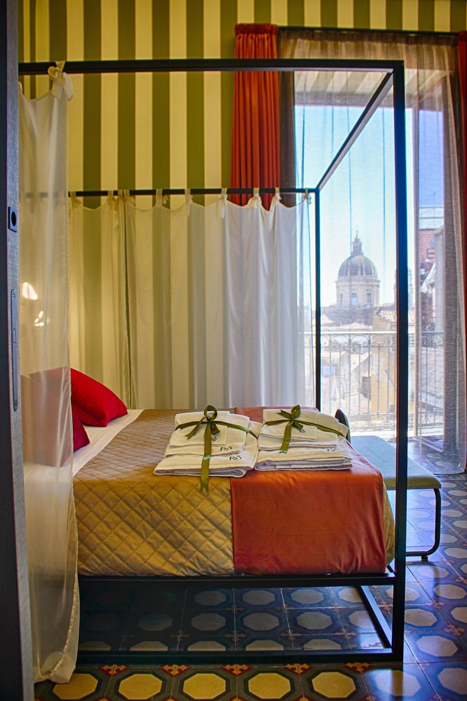Deluxe Triple Room, Balcony, City View | Down comforters, in-room safe, desk, laptop workspace