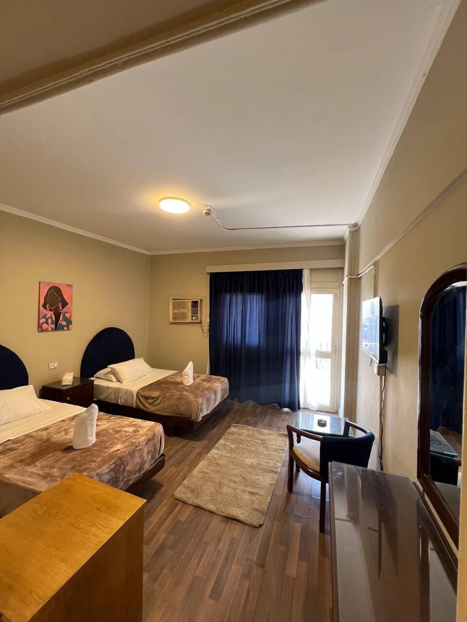 Basic Double or Twin Room, Balcony, City View | Blackout drapes, WiFi (free)