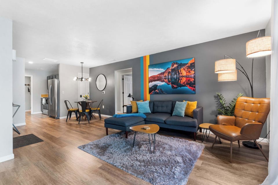 Condo, Multiple Beds, Patio, Garden View (Bigfoots' Bluff Retreat) | Living area | 42-inch flat-screen TV with digital channels