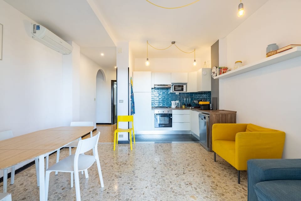 Apartment, Balcony, Sea View | Living area | 30-inch TV with satellite channels