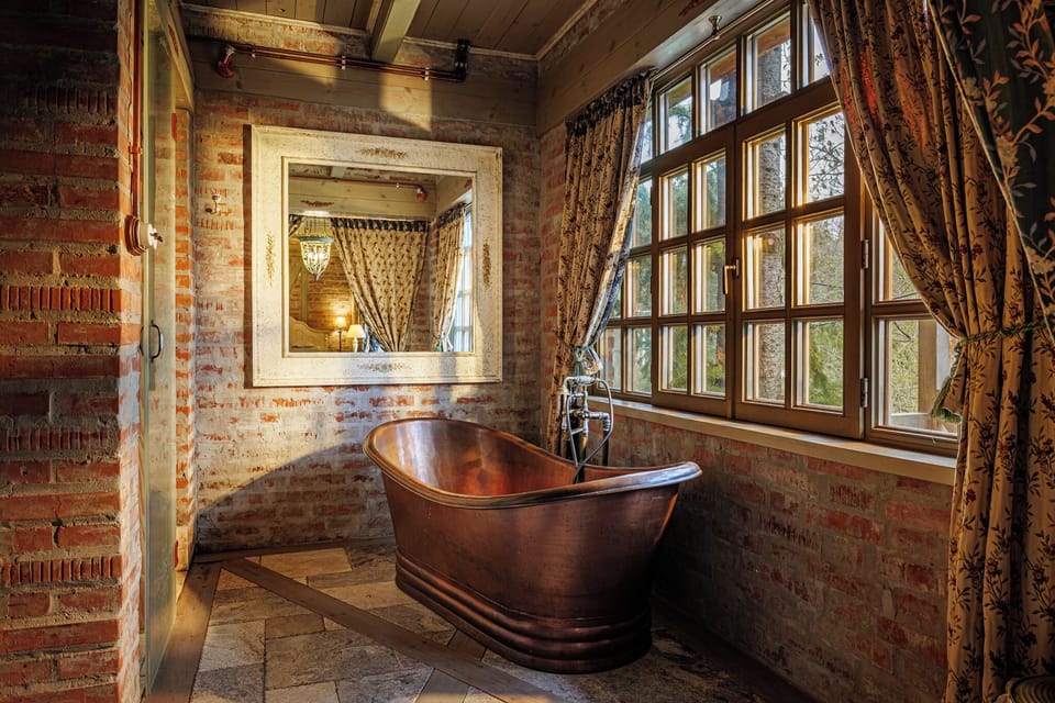 Deluxe Double Room, Balcony, Garden View | Bathroom