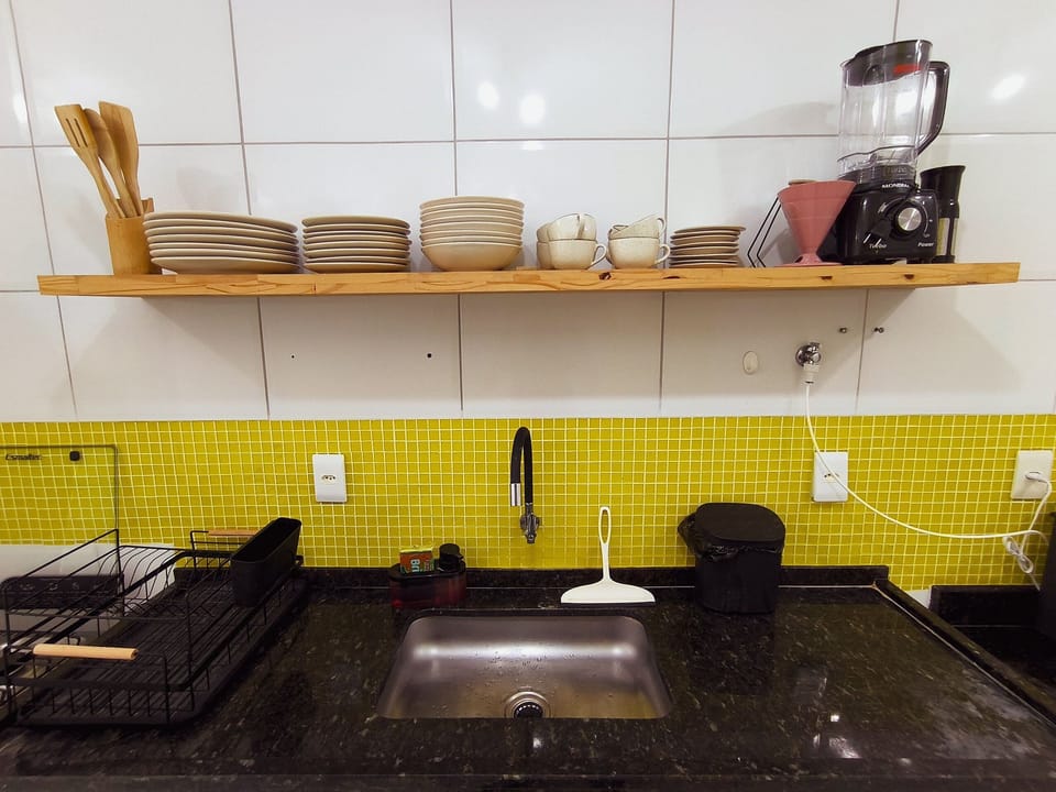 Apartment | Private kitchen | Fridge, microwave, oven, stovetop