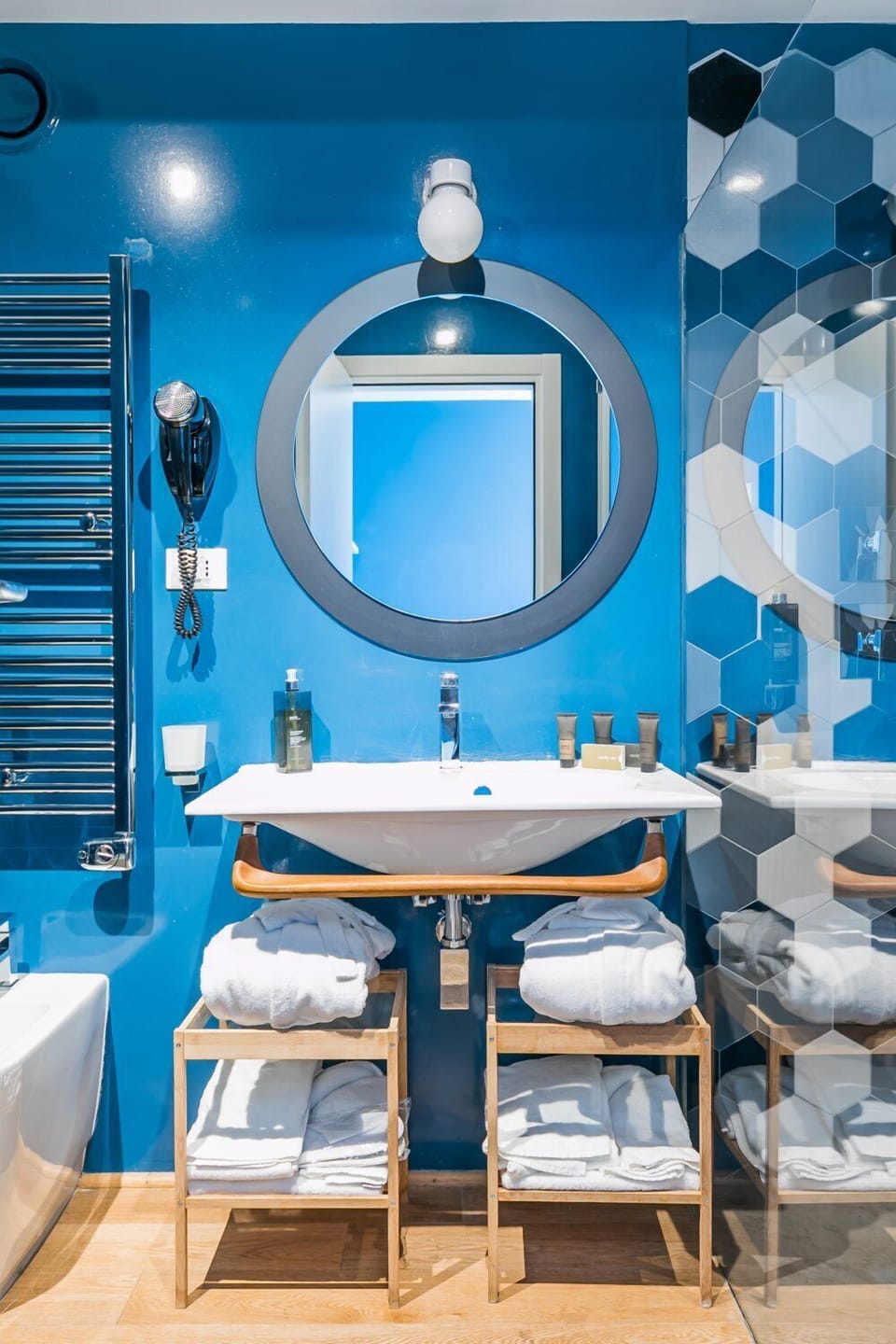 Suite, 1 King Bed, Terrace, City View | Bathroom sink