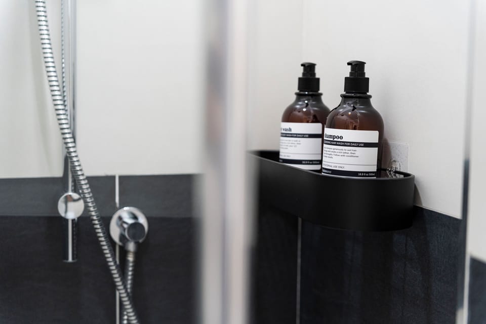 Deluxe Room, 1 Queen Bed | Bathroom amenities | Shower, free toiletries, hair dryer, bidet