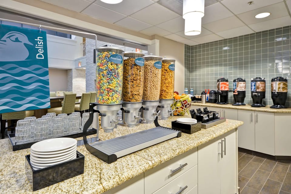Free daily self-serve breakfast