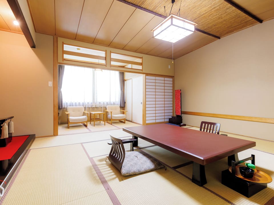 Japanese Room 12.5 Tatami Non-Smoking (South) | 1 bedroom, bed sheets
