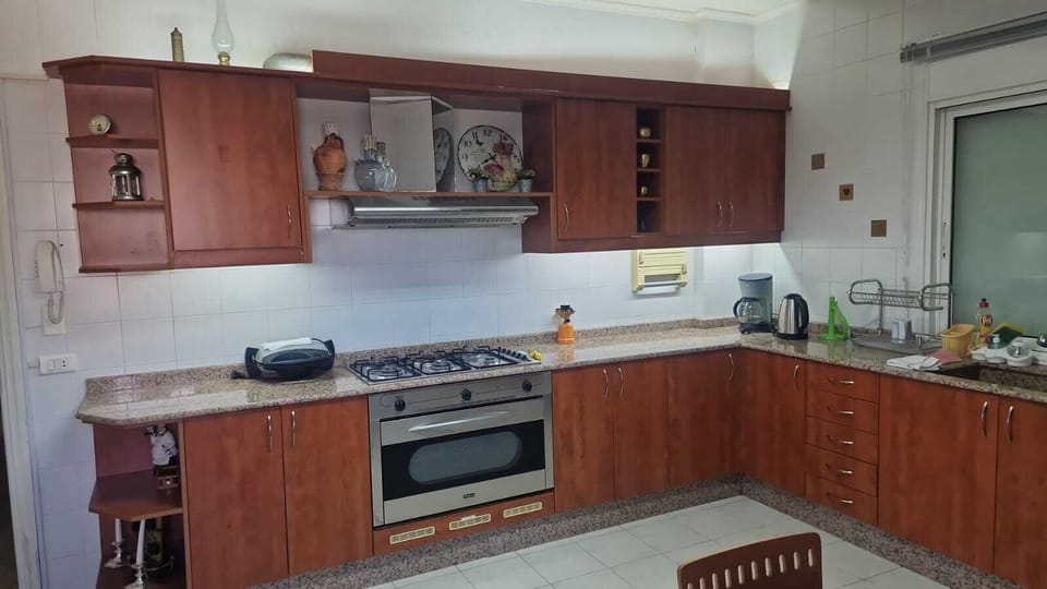 Family Apartment, Sea View | Private kitchen | Electric kettle, highchair