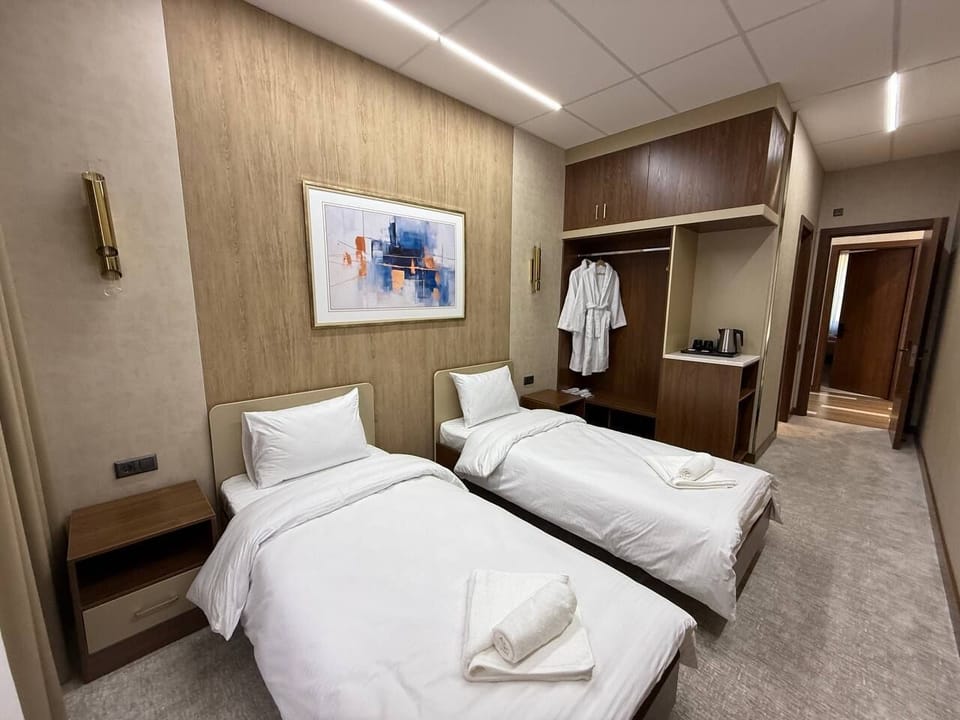 Standard Double or Twin Room, Mountain View | In-room safe, desk, laptop workspace, blackout drapes