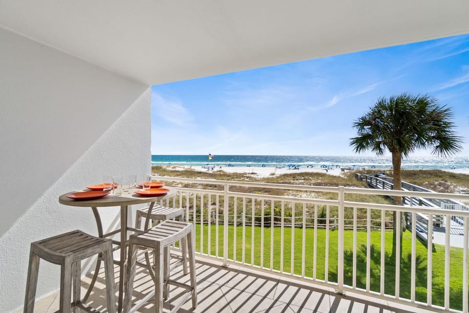 Condo, Multiple Beds (SeaSpray West 203-Gulf Front) | Outdoor dining