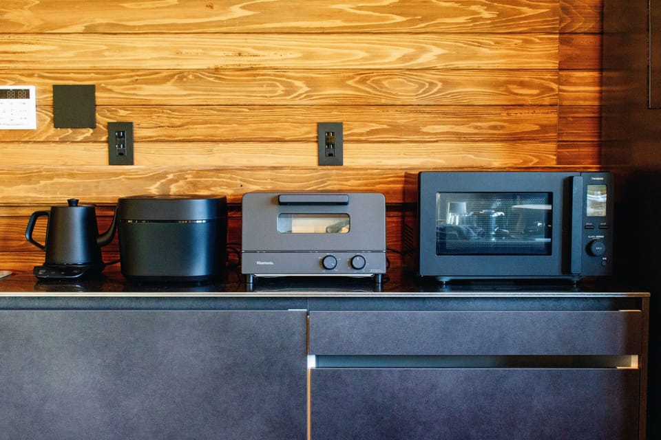 Deluxe Villa | Private kitchen | Coffee/tea maker, shared fridge, shared microwave, electric kettle