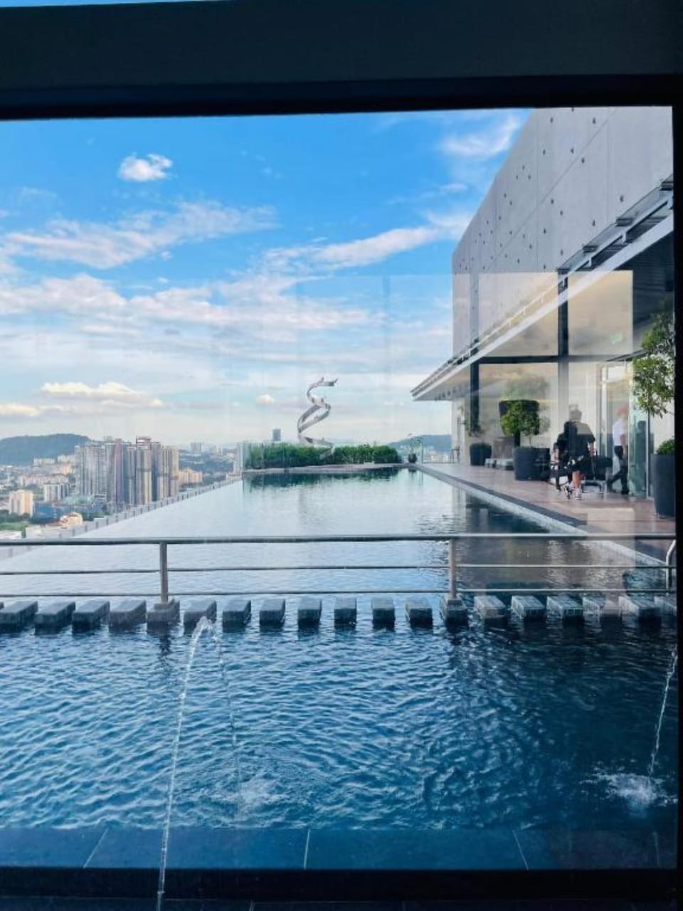 Rooftop pool