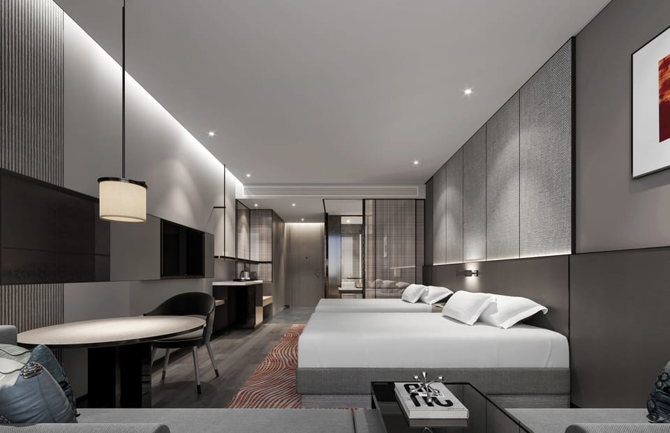 Standard Double Room | Laptop workspace, blackout drapes, cribs (free), WiFi (free)