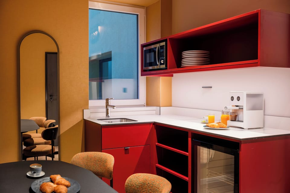Apartment with 1 double bed and 2 Bunk beds | Private kitchen | Shared fridge