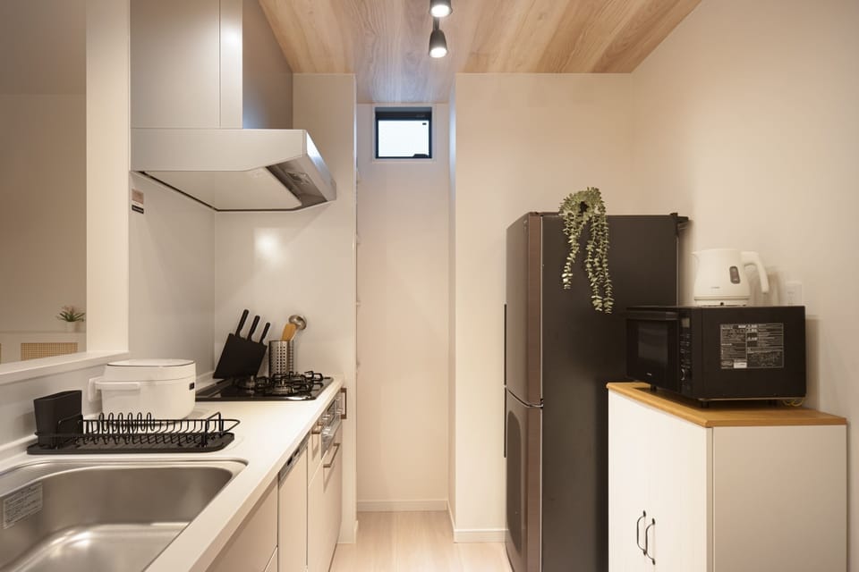 Superior Villa, Non Smoking, Balcony | Private kitchen | Fridge, microwave, stovetop, dishwasher