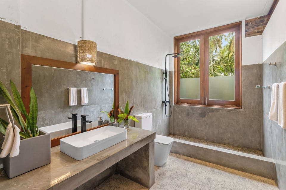 Shower, rainfall showerhead, hair dryer, bidet