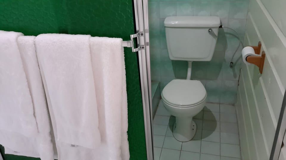 Studio Suite, 2 Double Beds | Bathroom | Shower, free toiletries, towels