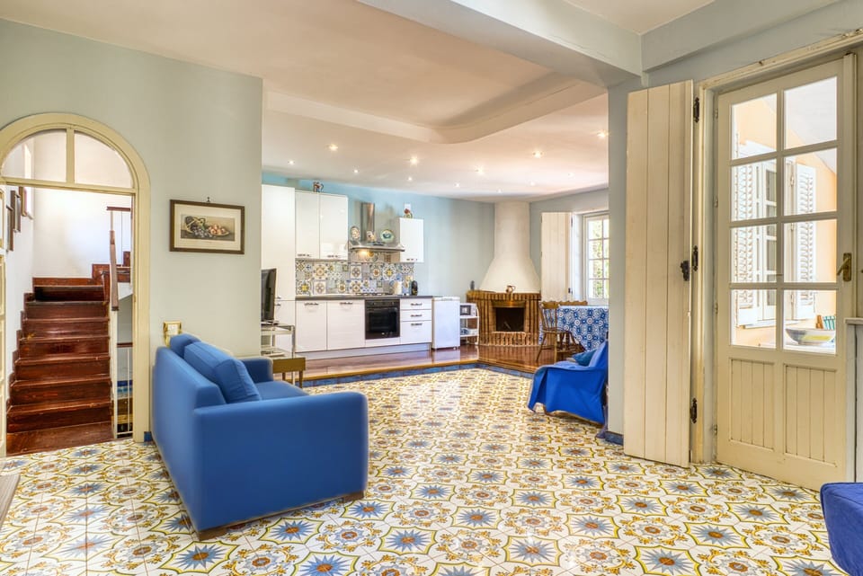 Luxury Villa, Private Pool | Living area | 30-inch flat-screen TV with digital channels, fireplace