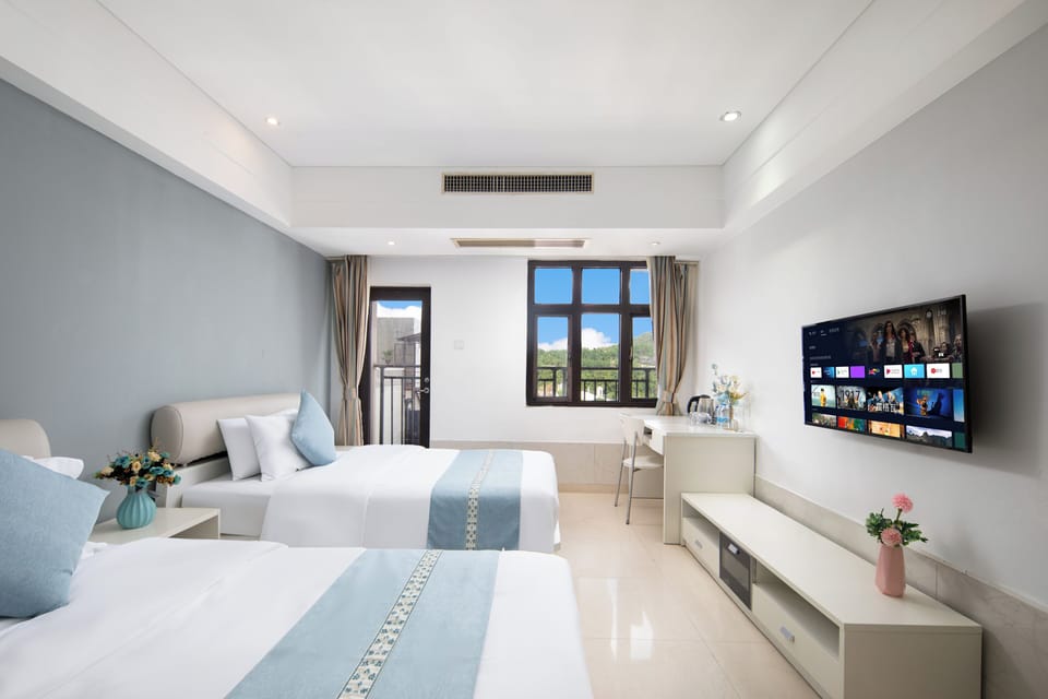 Standard Twin Room, City View | View from room