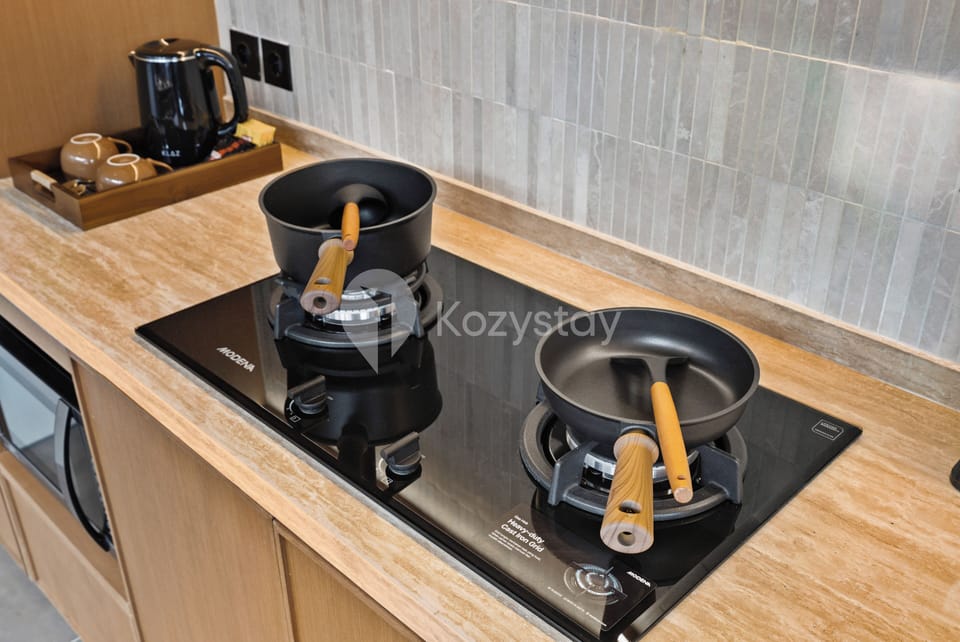 Villa, 4 Bedrooms, Pool View | Private kitchen | Full-size fridge, microwave, stovetop, electric kettle