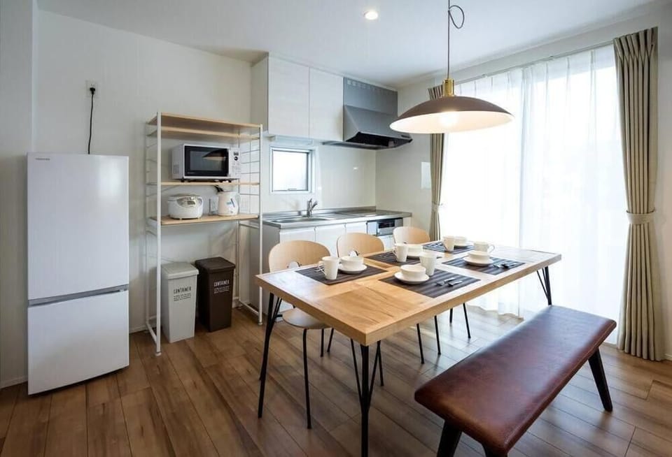 Aile House 1 - 4LDK, Non Smoking | Private kitchen | Fridge, microwave, stovetop, electric kettle