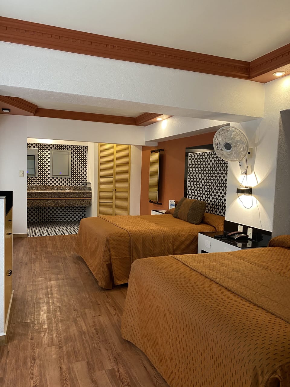 Standard Room, 2 Queen Beds | Desk, blackout drapes, iron/ironing board (on request), WiFi (free)